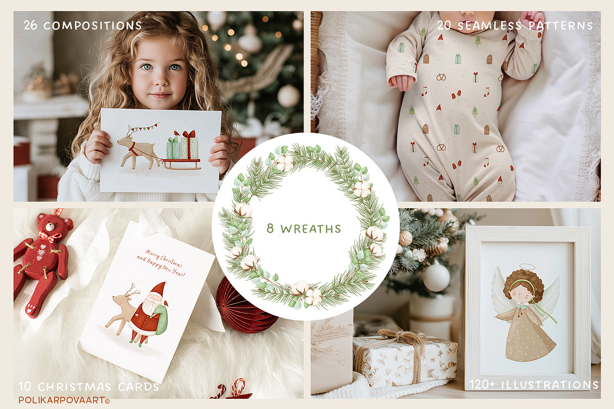 Magical Christmas - kids collections, a Seasonal Illustration by polikarpovaart (Photo 3 of 20)