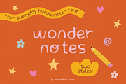 WONDER NOTES | CUTE EVERYDAY FONT, a Handwritten Font by Maria Feliz Fonts (Thumbnail 1 of 10)