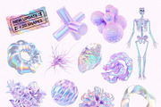Soft Holo Iridescence 3D Shapes, a Graphic by LarysaZabrotskaya (Thumbnail 2 of 14)