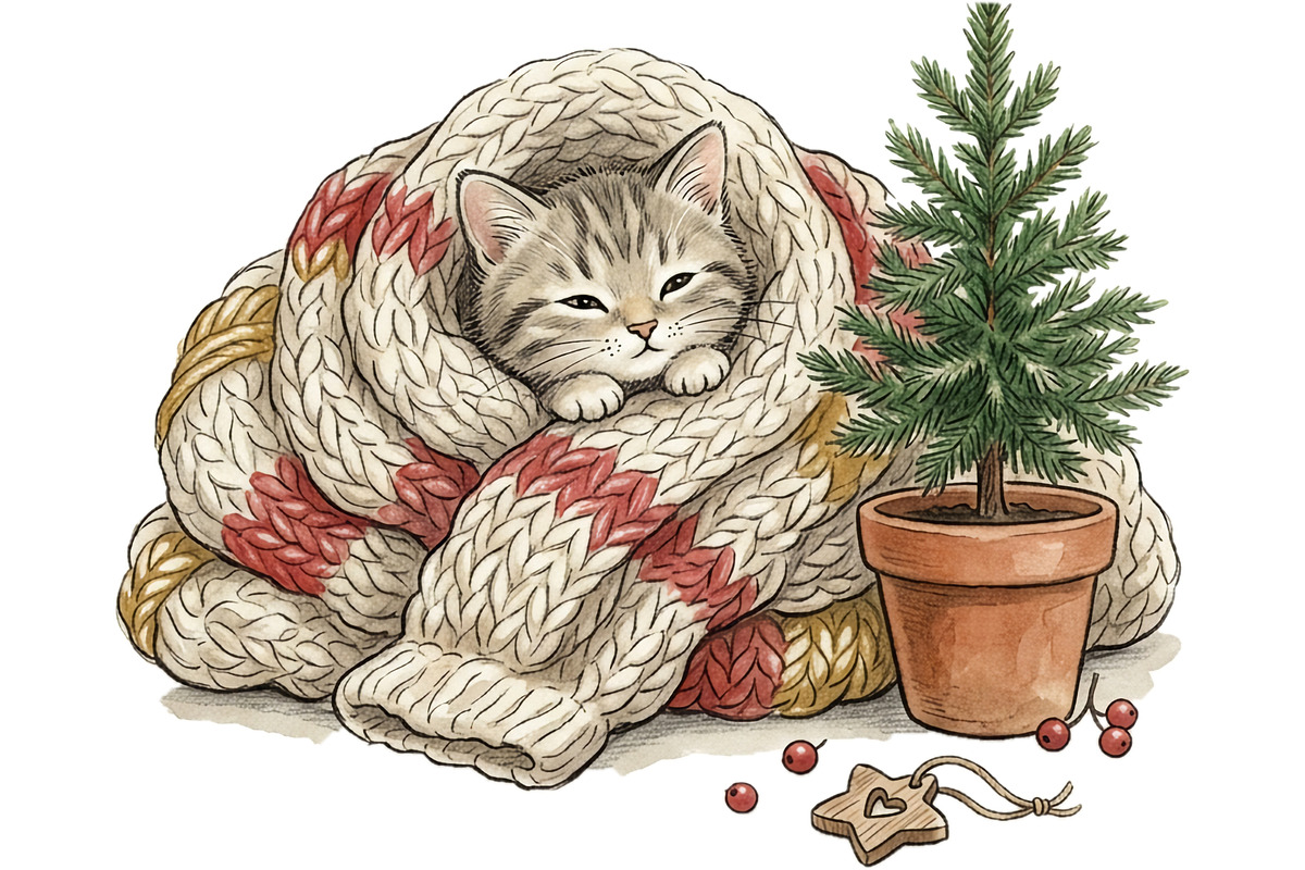 Cozy Winter Animals Clipart Bundle, an Animal Illustration by T-shirt Pond (Photo 24 of 25)