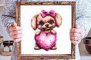 Watercolor Valentine's Day Clipart, an Illustration by SinaCreation (Thumbnail 4 of 7)