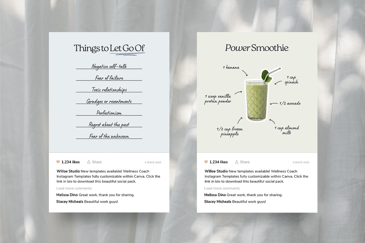 Wellness Coach Template - Canva, a Social Media Template by Willoe Studio (Photo 10 of 12)