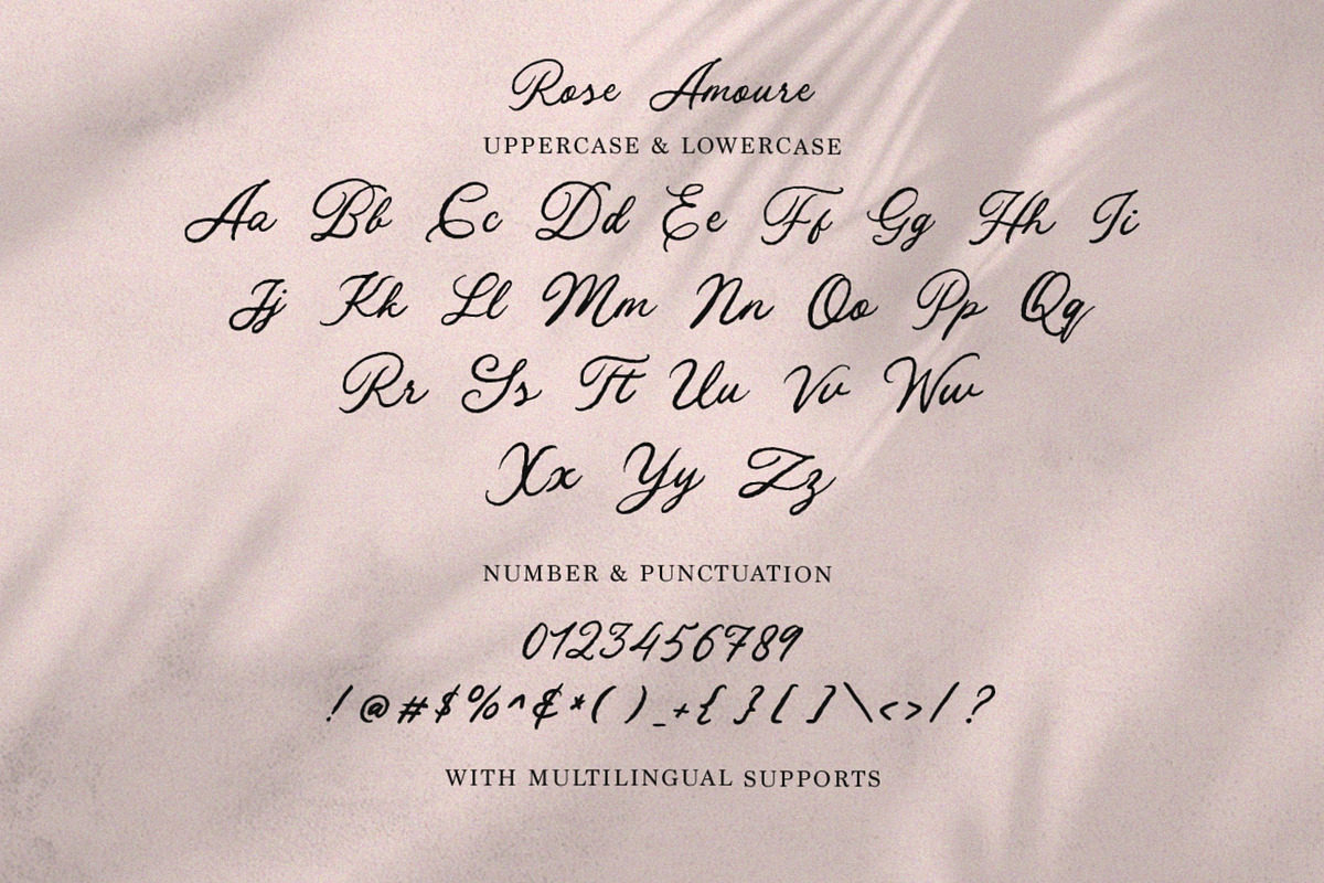 Rose Amoure - Beauty Script, a Script Font by ErgibiStudio (Photo 8 of 10)