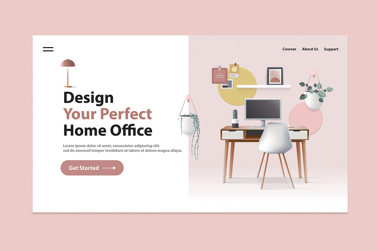Website Header Illustrations-UI Kit, a Landing Page Template by Polar Vectors (Photo 7 of 18)