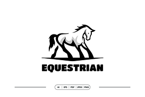 Equestrian Horse Logo Template