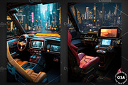 Cyberpunk Vehicle Interior Poster, a Background Graphic by Other Side Art (Thumbnail 2 of 5)