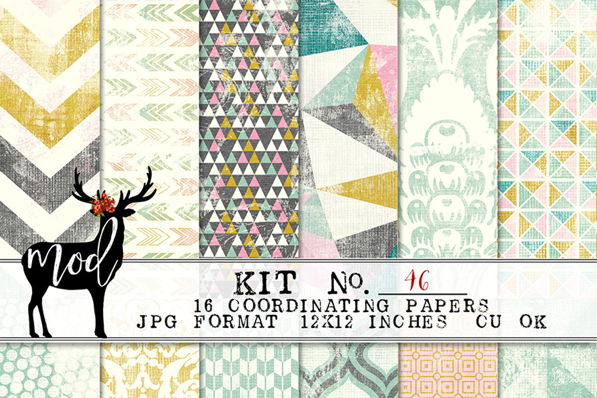 Background Paper Kit 46, a Pattern Graphic by Mod Paperie (Photo 1 of 2)