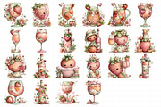 Cute Strawberry and Wine Clipart, an Illustration by Daily.Designs (Thumbnail 5 of 5)