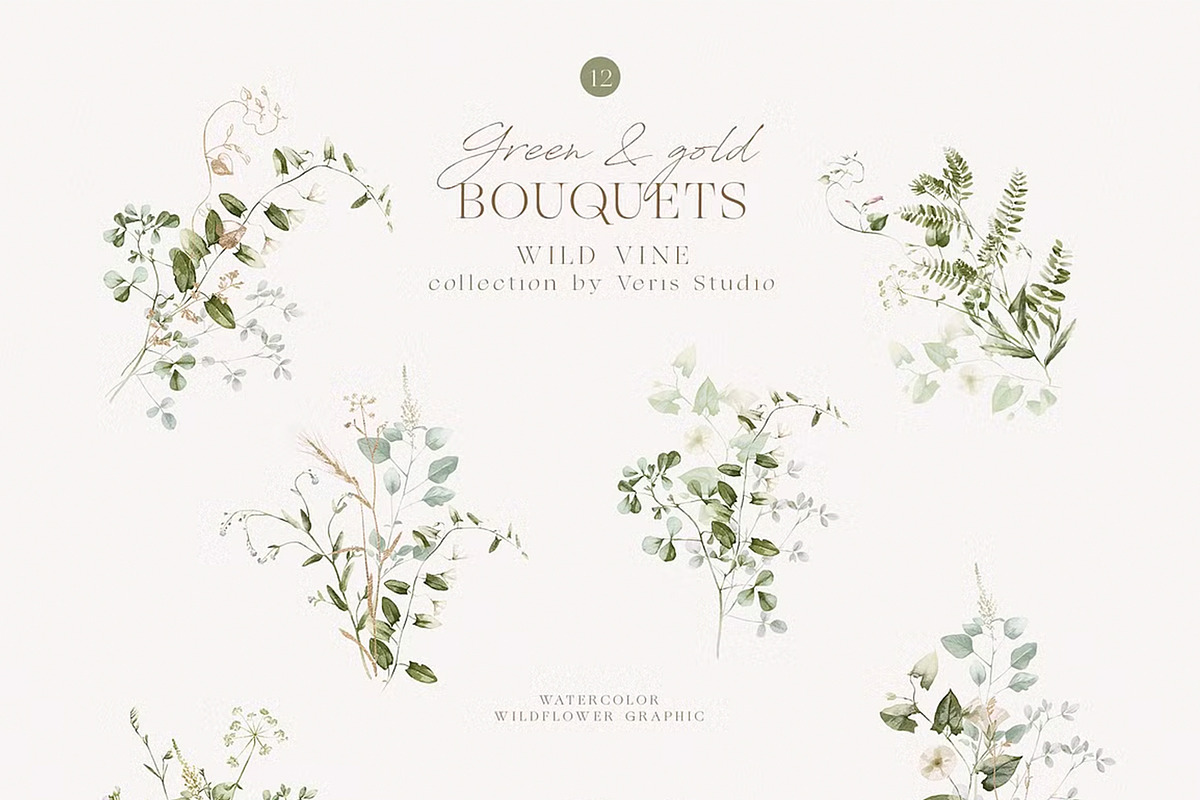 BUNDLE Watercolor Floral Graphic, a Decorative Illustration by Veris Studio (Photo 24 of 43)