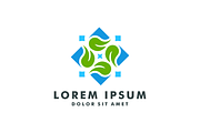 leaf and abstract flower logo, a Branding & Logo Template by mouze_art (Thumbnail 2 of 3)