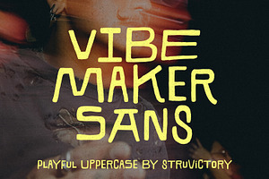Vibe Maker Playful Imperfect Sans, a Sans Serif Font by Struvictory.art