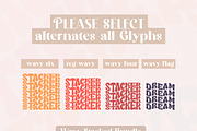 Wavy Stacker, a Handwritten Font by Mini_World (Thumbnail 12 of 13)