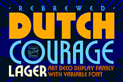 Dutch Courage Lager - '70s Art Deco, a Sans Serif Font by Comicraft Fonts (Thumbnail 1 of 5)