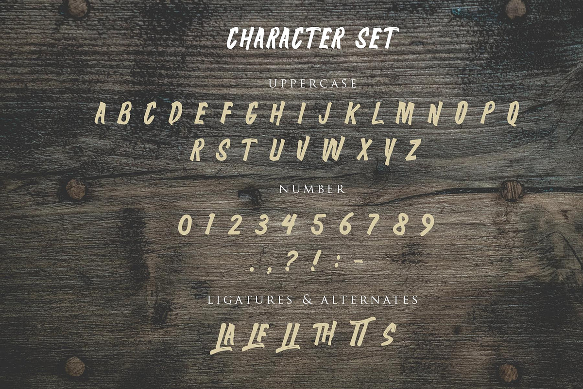 The Wolfman, a Symbol Font by Anxiety Studio (Photo 19 of 19)