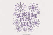 Sunshine In My Soul PNG, Retro, an Illustration by SharpMarketplace (Thumbnail 1 of 9)