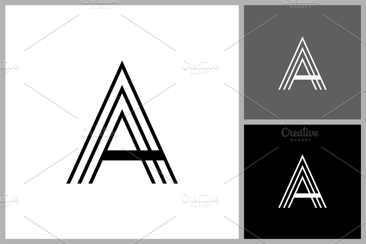 Letter A Monogram Symbol, a Branding & Logo Template by quadrazo (Photo 2 of 2)