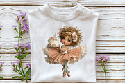 Whimsical Birthday Girl Clipart PNG, an Illustration by OK Design (Thumbnail 6 of 6)