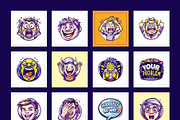 Reaction Stickers Set, an Emoji Icon by Prosymbols (Thumbnail 9 of 9)