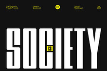 CS Society – Condensed Font
