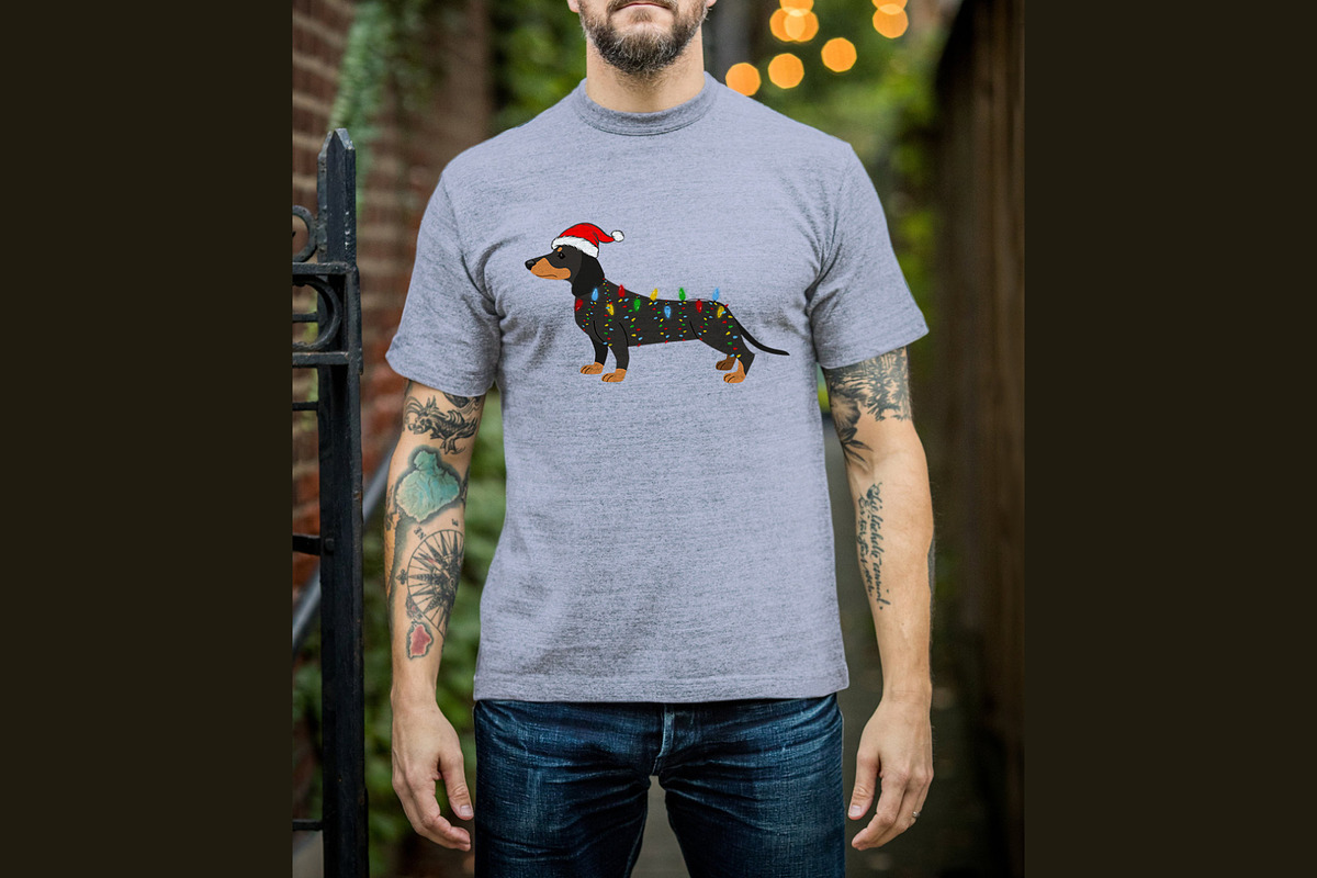 Dog Christmas T Shirt Design Digital, a Graphic by Vector Portal (Photo 4 of 6)