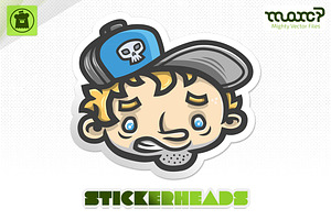 Panic Pete Stickerhead