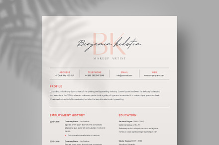 Modern Resume Template CV