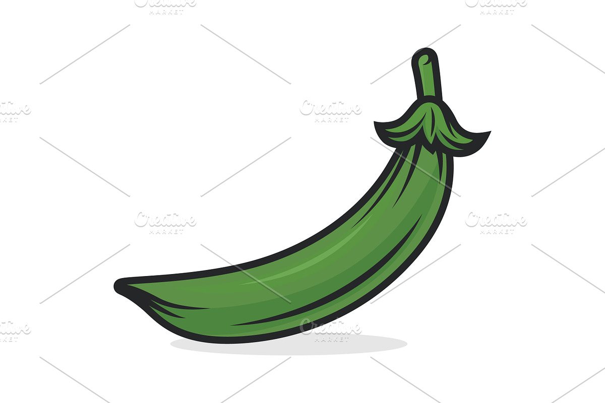 Green Peas and Pea Pods Vector Set, an Object Graphic by Gomolach (Photo 3 of 7)