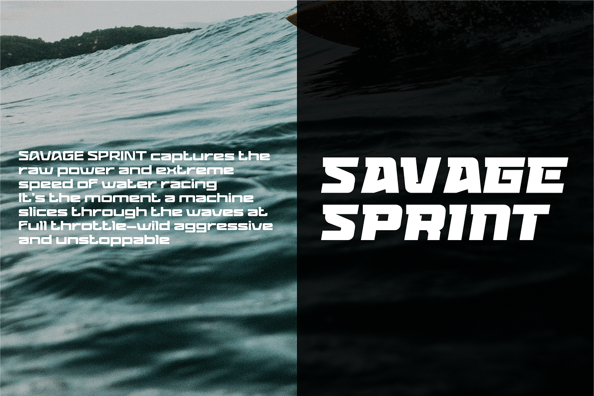 Regal - Bold Sport Display Font, a Sans Serif Font by Vroz Studio (Photo 6 of 8)