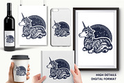 Unicorn and universe tattoo, an Animal Illustration by intueri (Thumbnail 7 of 8)