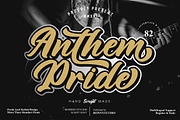 Anthem Pride Modern Script Font, a Script Font by Ronny Studio (Thumbnail 1 of 15)