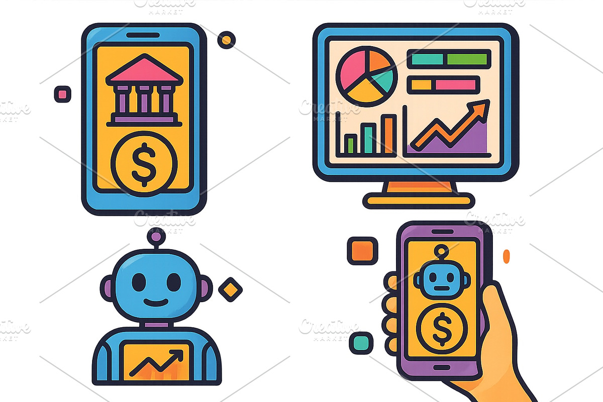 Exploring the integration of, a Finance Illustration by ZinetroN