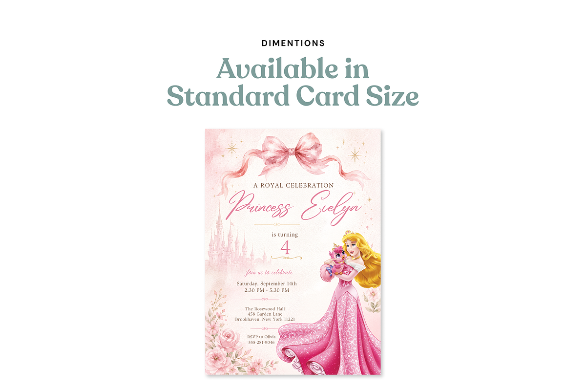 Princess birthday invitation, an Invitation Template by heynomi (Photo 16 of 19)