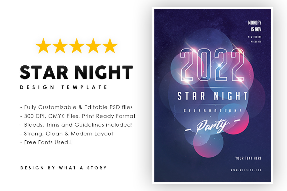 Star night, a Flyer Template by What a Story (Photo 1 of 2)