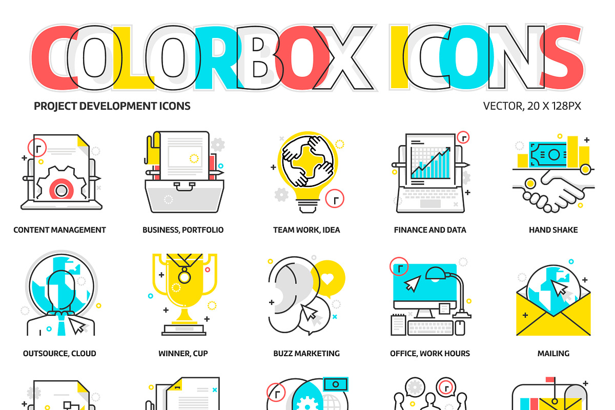Color box icons bundle, an Icon by Howcolour (Photo 16 of 34)