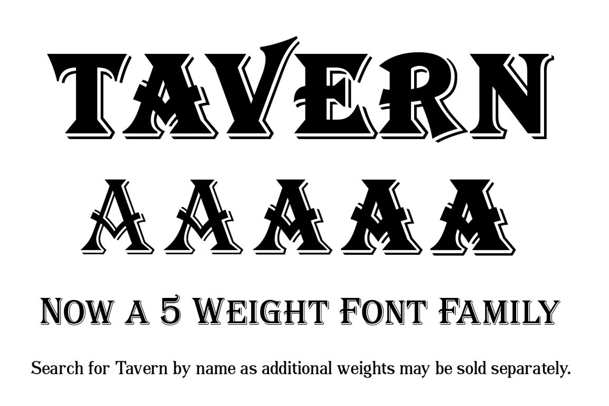 Tavern Black, a Font by FontMesa (Photo 3 of 6)