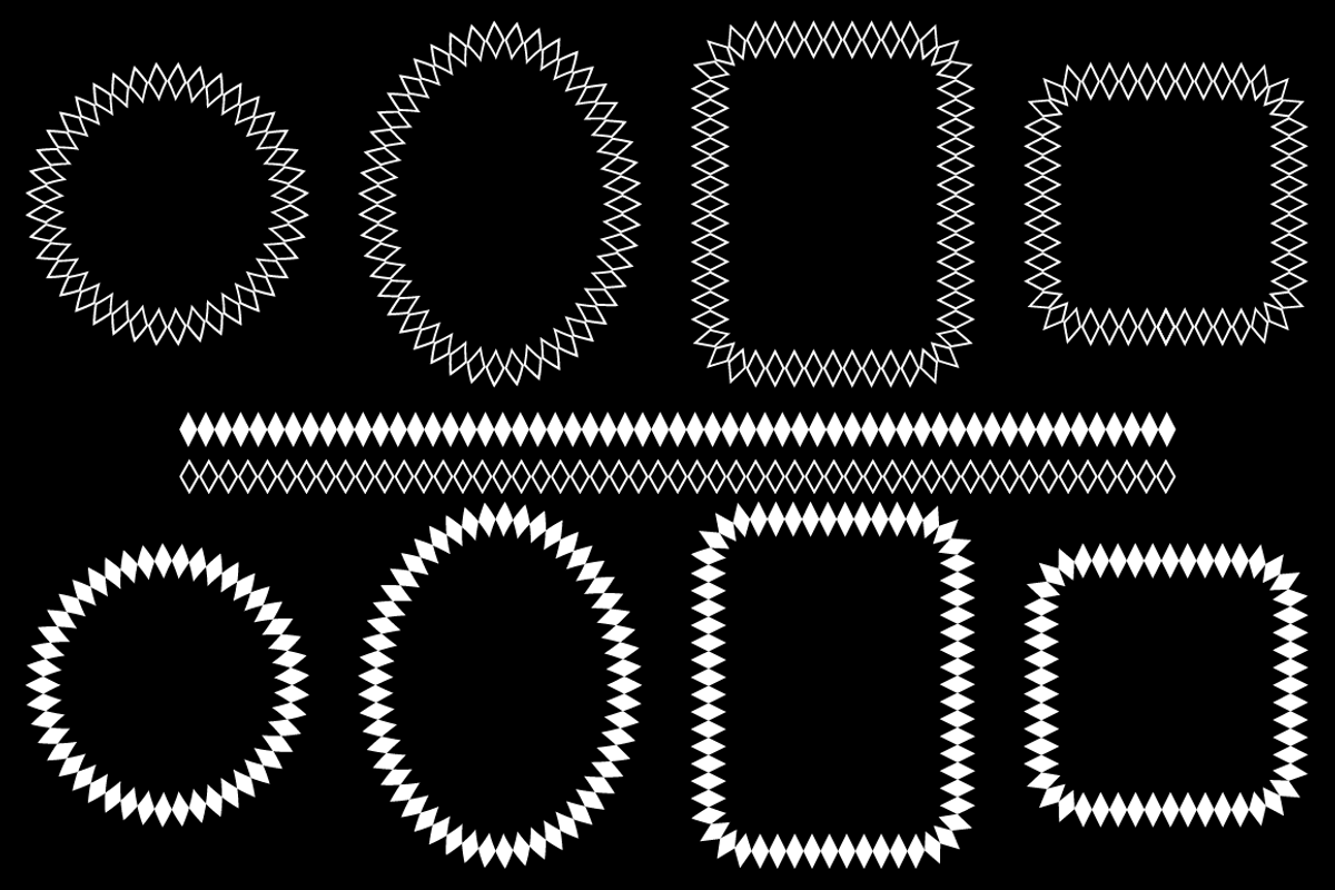 Diamond Pattern Frames preview 4