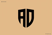 AD Letter Logo Template, a Branding & Logo Template by Advateik ™ (Thumbnail 1 of 4)