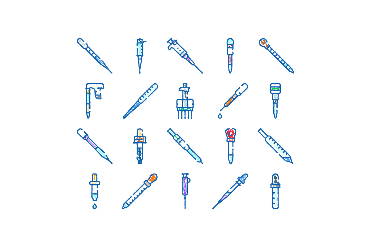 Laboratory pipettes and droppers, an Object Graphic by pikepicture (Photo 1 of 3)