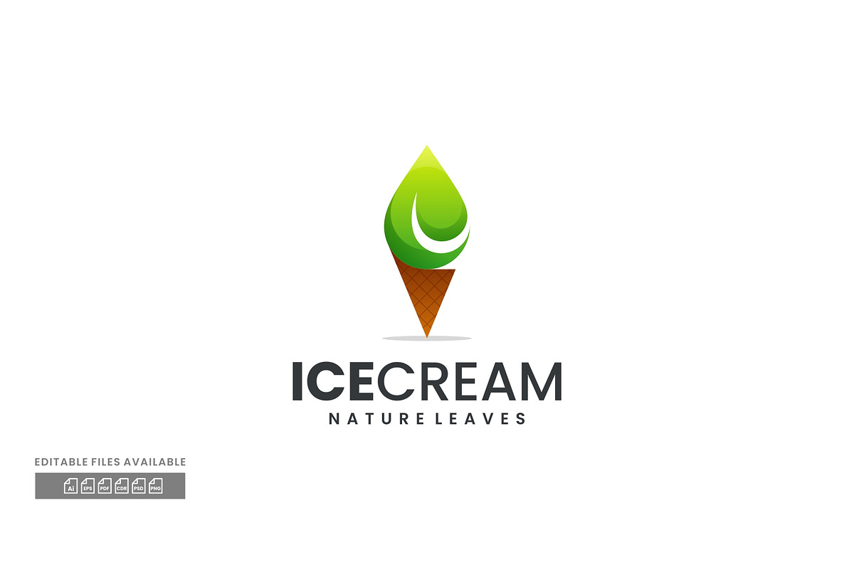 Ice Cream Gradient Colorful Logo, a Branding & Logo Template by ivan_artnivora