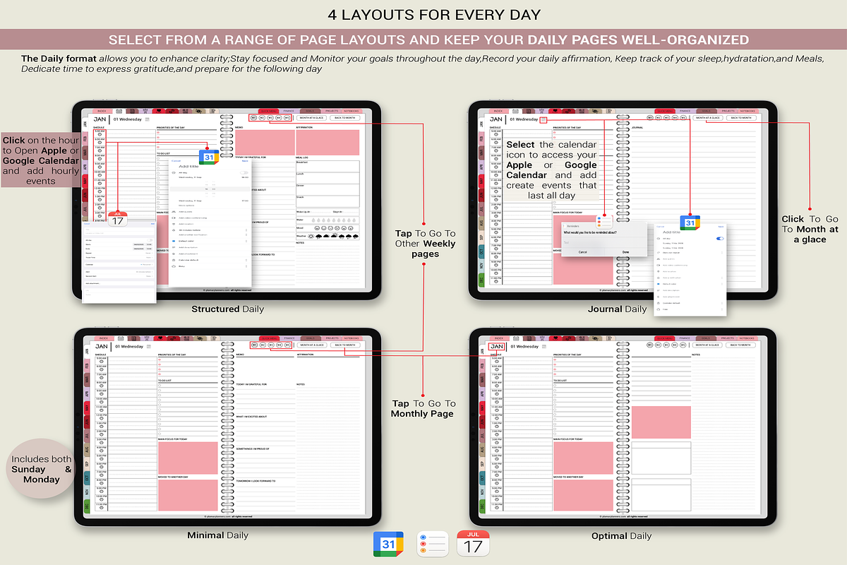 2025–2026 Hyperlinked Digital Planne, a Templates & Theme by Plamarplanners (Photo 2 of 10)