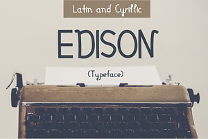 Font Edison (latin and cyrillic)