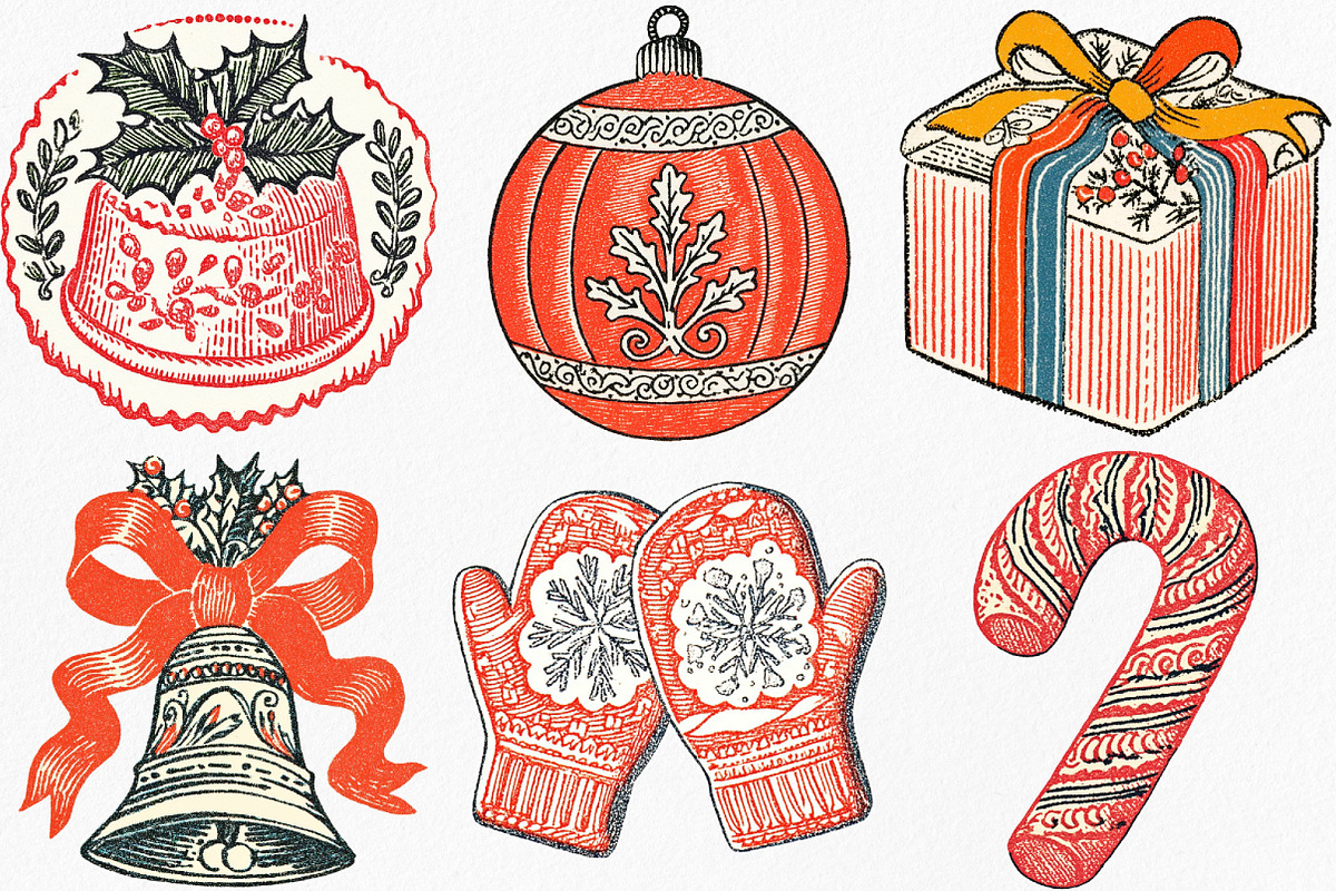 Christmas Hand-Drawn Element Clipart, an Illustration by Canvas Craft (Photo 3 of 8)