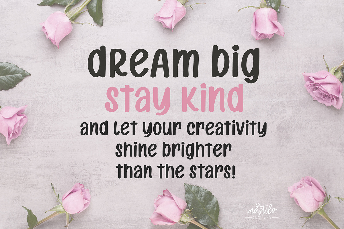 Candy Berry Mixed Notes Playful Font, a Handwritten Font by Mastilo Designs (Photo 4 of 7)