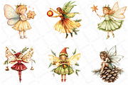 Fantasy Christmas Fairy Clipart, an Illustration by DreamPrint404 (Thumbnail 4 of 6)