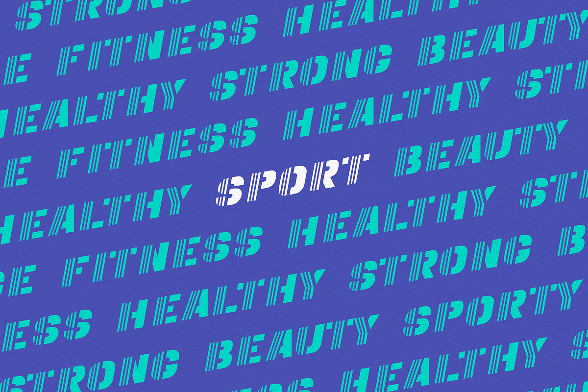 SPORT Sans Serif Display Font preview 4