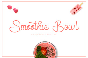 Smoothie Bowl Script Font