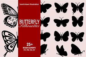 Butterfly Silhouettes Collection