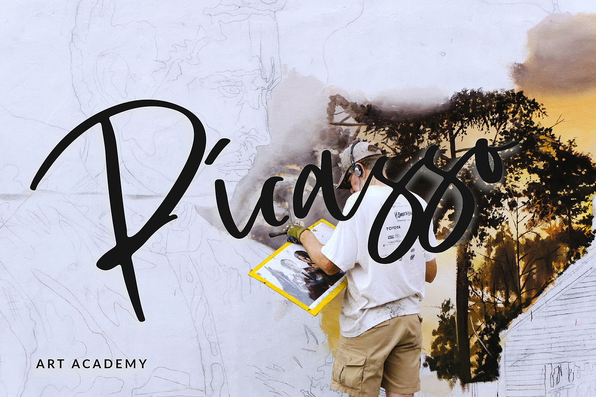 Vistory Modern Script Font preview 8