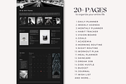Dark Mode Notion Planner Template, a Templates & Theme by AestheticOrganizer (Thumbnail 2 of 9)