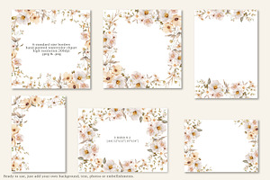 Watercolor Wedding Flowers Collectio